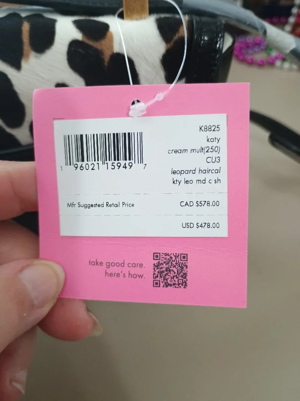 Kate Spade KATY Leopard Haircalf Shoulder/Crossbody